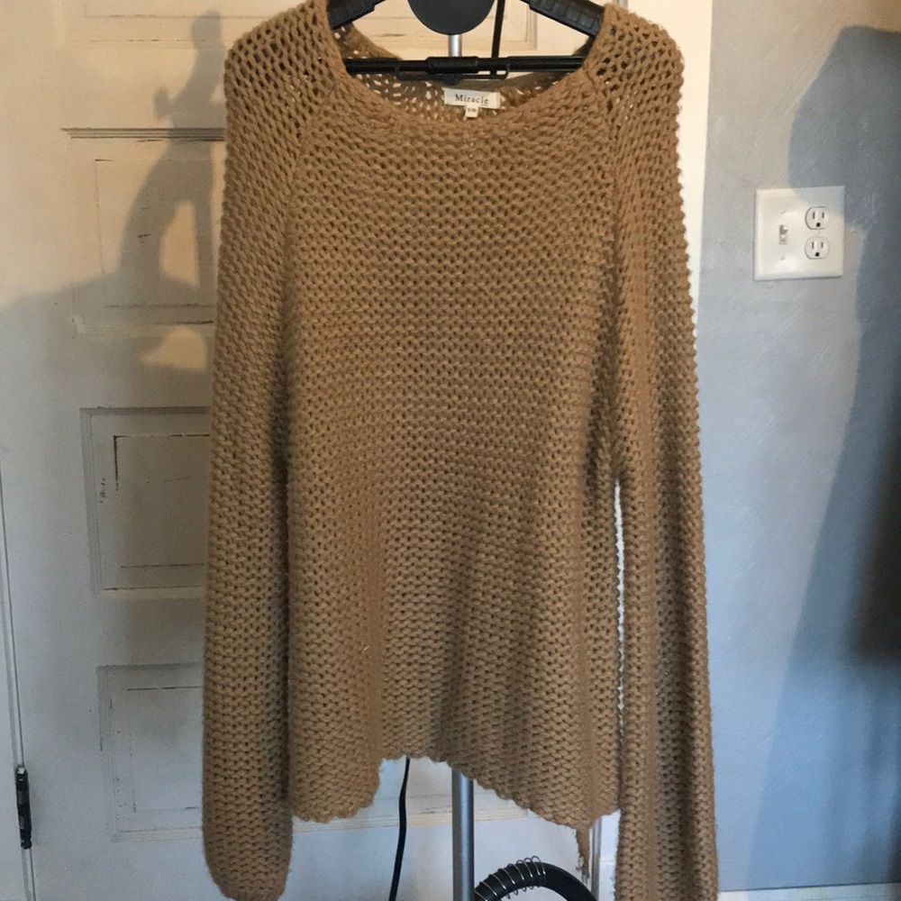 Oversized knit sweater